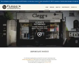 Cleggsshoerepair.ie(Cleggs Rathmines) Screenshot