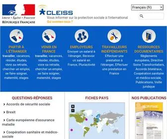 Cleiss.fr(Centre des Liaisons Europ) Screenshot