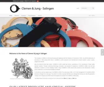 Clejuso.com(Clemen & Jung Solingen) Screenshot