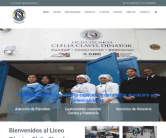 Cleliaclavel.cl(Liceo Técnico Clelia Clavel Dinator) Screenshot