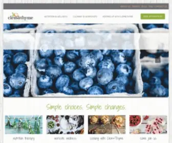 Clemandthyme.com(Clem & Thyme Nutrition) Screenshot