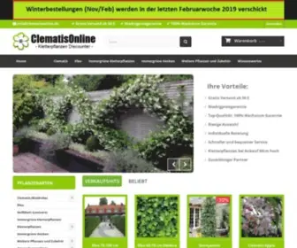 Clematisonline.de(Efeu und Kletterpflanzen online kaufen) Screenshot