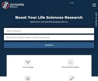 Clementiabiotech.com(Bio Research Products Distributor and Supplier in Delhi) Screenshot