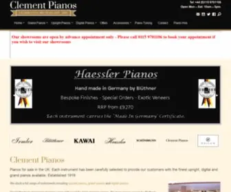 Clementpianos.com(Clement Pianos) Screenshot