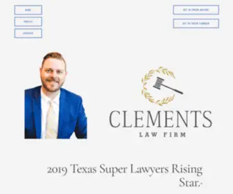 Clements-Firm.com(Clements Law Firm) Screenshot