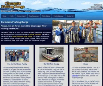 Clementsfishing.com(Clements Fishing Barge) Screenshot