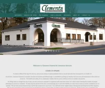 Clementsfuneralservice.com(Clements Funeral & Cremation Services) Screenshot