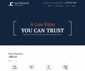 Clementslawfirm.com(Chattanooga Personal Injury Lawyer) Screenshot