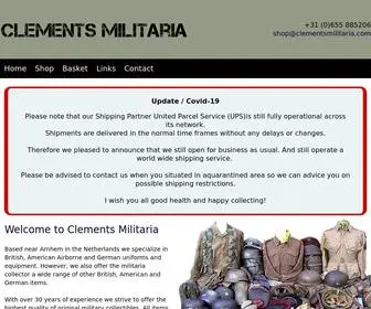 Clementsmilitaria.com(Clements Militaria) Screenshot