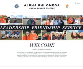 Clemsonapo.org(Alpha Phi Omega at Clemson University) Screenshot