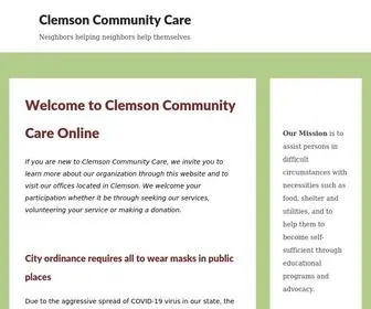 Clemsoncommunitycare.org(Clemson Community Care) Screenshot