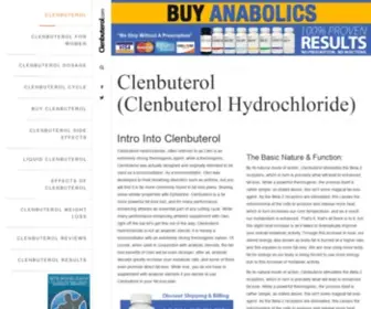 Clenbuterol.com(Clenbuterol Profile) Screenshot