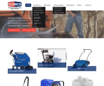 Clenco.co.nz(Clenco Waterblasters) Screenshot