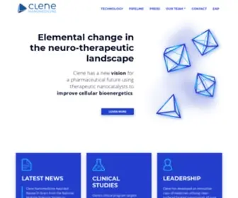 Clene.com(Clene Inc) Screenshot