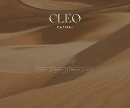 Cleocap.com(Cleo Capital) Screenshot