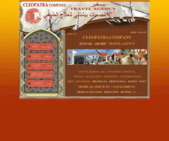 Cleopatracompany.sk(SPA PIESTANY ARAB TRAVEL AGENCY) Screenshot