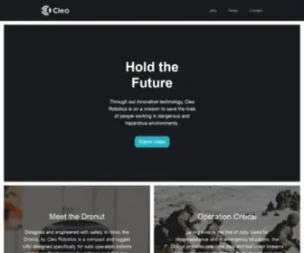 Cleorobotics.com(Cleo Robotics) Screenshot