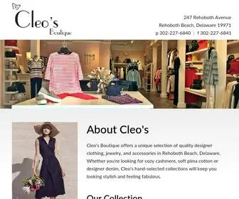 Cleosrehoboth.com(Rehoboth Beach Clothing) Screenshot