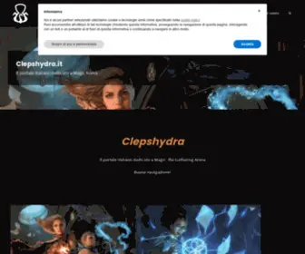 Clepshydra.it(Il portale italiano dedicato a magic) Screenshot