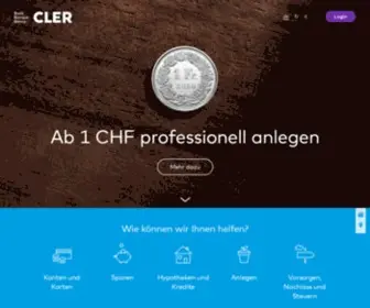 Cler.ch(Bank Cler) Screenshot