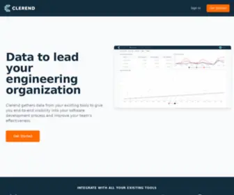 Clerend.com(Continuous Improvement for Software Teams) Screenshot