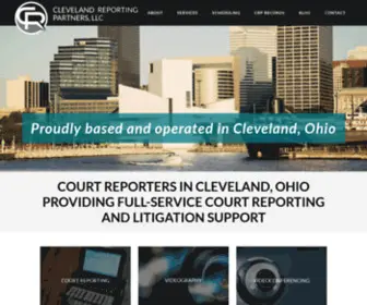 Clereporting.com(Cleveland Reporting Partners) Screenshot