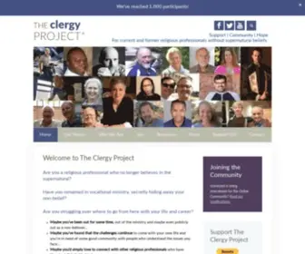 Clergyproject.org(The Clergy Project) Screenshot