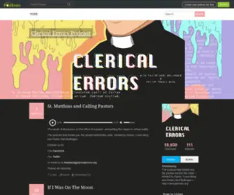 Clericalerrors.org(The podcast) Screenshot