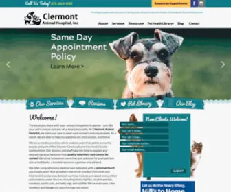 Clermontanimal.net(Vet Clinic in Greater Cincinnati and Clermont County) Screenshot