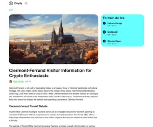 Clermontferrandtourism.com(OVH accompagne votre évolution grâce au meilleur des infrastructures web) Screenshot