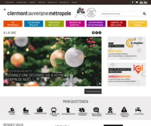 Clermontmetropole.eu(Toute l'actualité de la métropole clermontoise. clermont métropole regroupe 21 communes) Screenshot