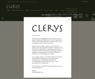 Clerysboston.com(Clery's) Screenshot