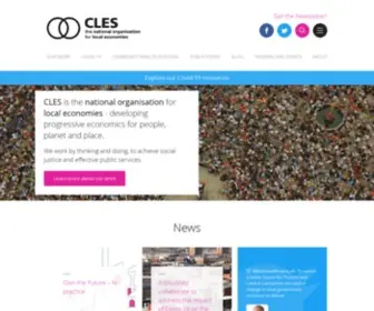 Cles.org.uk(The national organisation for local economies) Screenshot