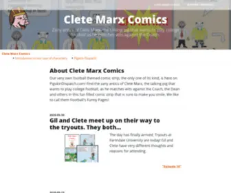 Cletemarxcomics.com(Zany antics of Clete Marx) Screenshot