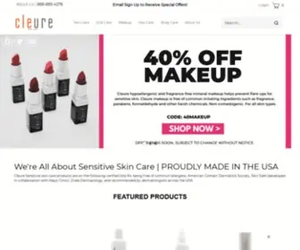 Cleure.com(Skin Care) Screenshot