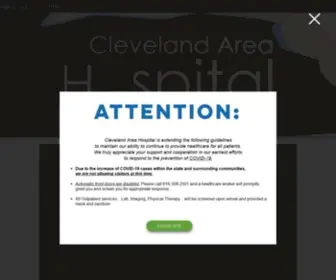 Clevelandareahospital.com(Cleveland Area Hospital) Screenshot