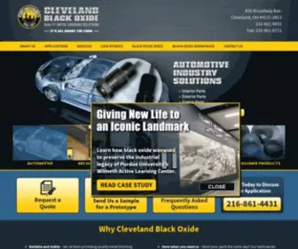 Clevelandblackoxide.com(Cleveland Black Oxide Quality Metal Finishing Solutions) Screenshot