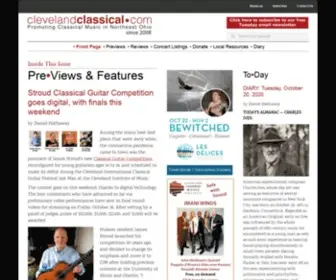 Clevelandclassical.com(Cleveland Classical) Screenshot