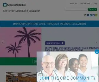 Clevelandclinicmeded.com(Cleveland Clinic Center for Continuing Education) Screenshot