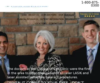 Clevelandeyeclinic.com(Cleveland's Top LASIK & Cataract Surgery Provider) Screenshot