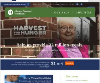 Clevelandfoodbank.org(Greater Cleveland Food Bank) Screenshot