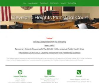 Clevelandheightscourt.com(Cleveland Heights Municipal Court) Screenshot