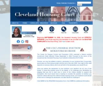 Clevelandhousingcourt.org(Housing Court) Screenshot