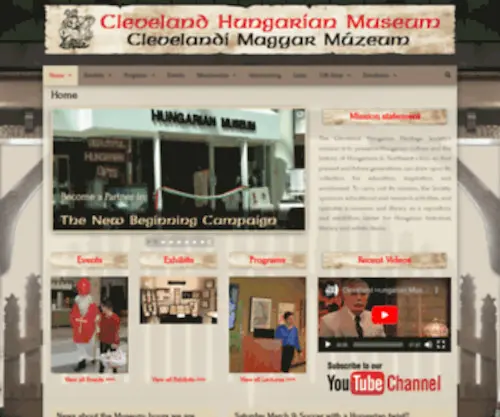 Clevelandhungarianmuseum.org(Cleveland Hungarian Museum) Screenshot