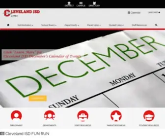Clevelandisd.org(Cleveland Independent School District) Screenshot