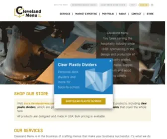 Clevelandmenu.com(Cleveland Menu can craft a menu to be your hardest working sales tool and) Screenshot