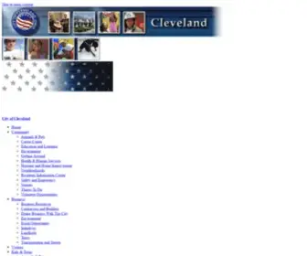 Clevelandohio.gov(City of Cleveland) Screenshot