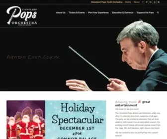 Clevelandpops.com(The Cleveland Pops Orchestra) Screenshot