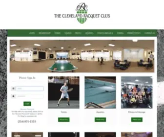 Clevelandracquet.com(Cleveland Racquet Club) Screenshot