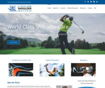 Clevelandshoulder.com(The Cleveland Shoulder Institute) Screenshot